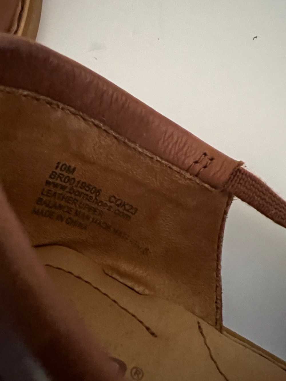 Born Cognac Leather Open-Toe Slingback Sandals - Picture 6 of 6